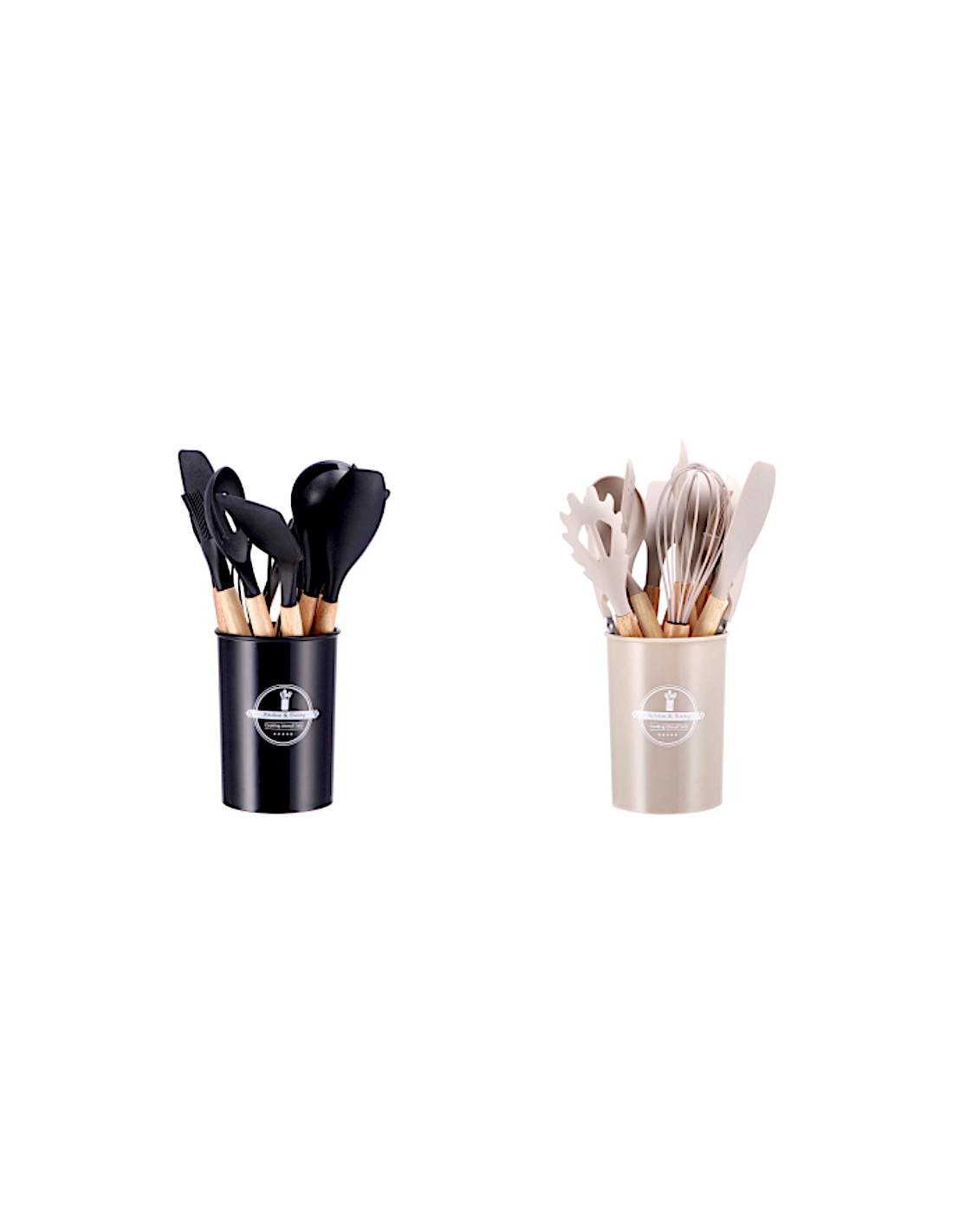 Portautensili da cucina con 11 utensili