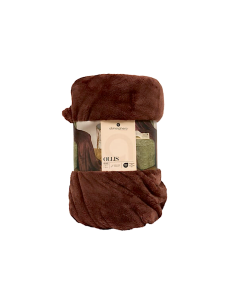 PLAID 156047S MARRONE 130X180 POLIESTERE