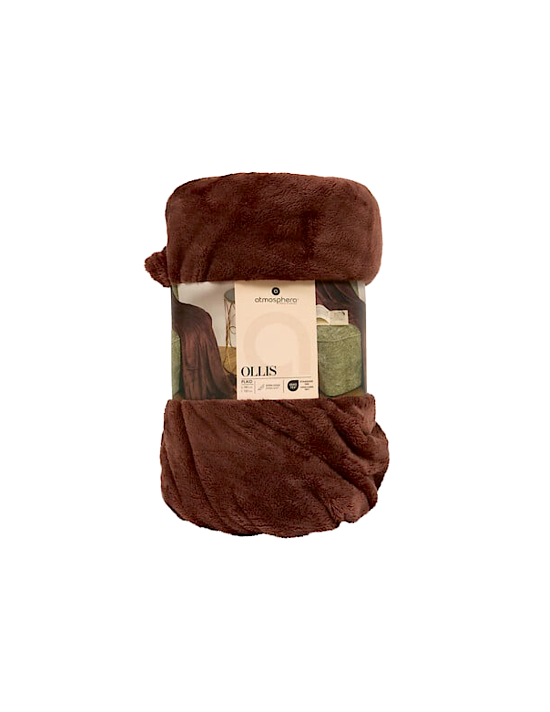 PLAID 156047S MARRONE 130X180 POLIESTERE