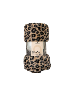 PLAID 212455B ORANA LEOPARDO 120X160 POLIESTERE