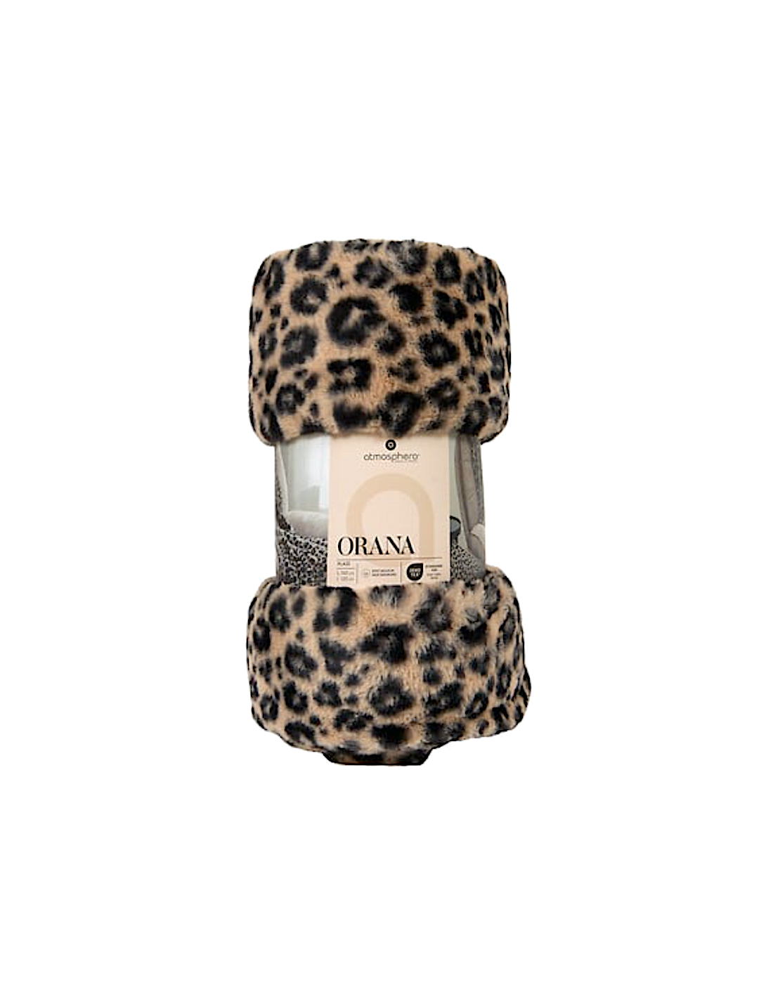 PLAID 212455B ORANA LEOPARDO 120X160 POLIESTERE