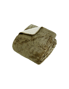 PLAID 212567C LYNO VERDE KAKI 130X170 POLIESTERE