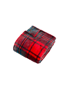 PLAID 212574 BRODY ROSSO 130X170 POLIESTERE