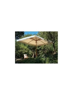 Ombrellone Oasis 3x4 m, palo centrale in legno, telo écru idrorepellente 250g/m², trattamento Scotchgard  (base non inclusa) 2