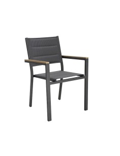 POLTRONA SANTORINI POLYWOOD ANTRACITE