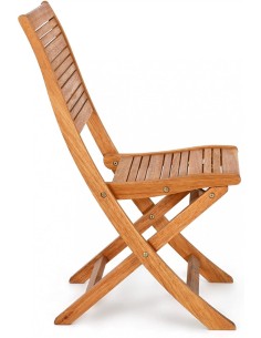 Sedia Salmar pieghevole in legno FSC da esterno - con struttura in Eucalypto | Tre G Ingrosso
