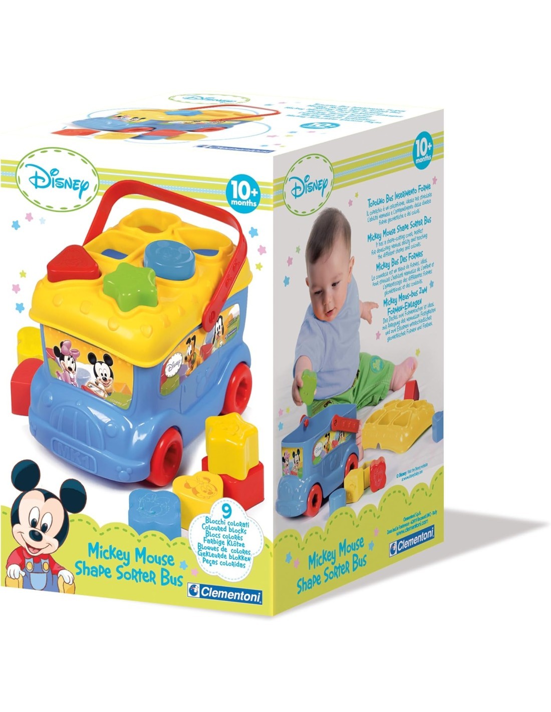BABY 14395 TOPOLINO BUS INSERIMENTO FORME CLEMENTONI su TreG Ingrosso