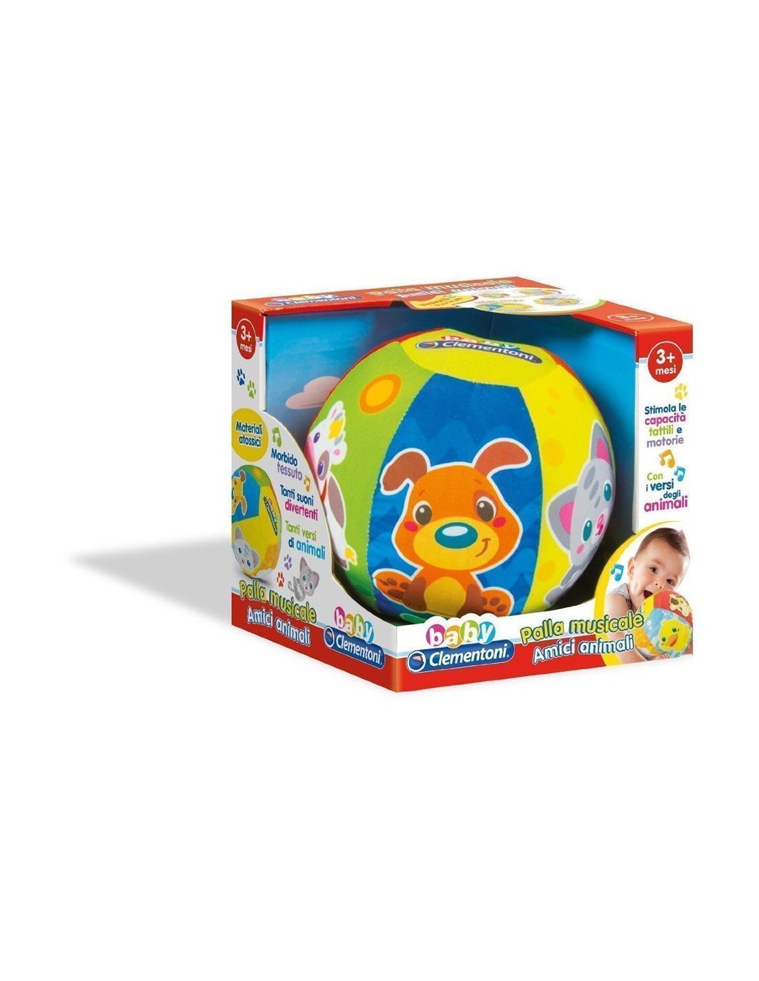 BABY PALLA MUSICALE ELETTRONICA ANIMALI 17132 CLEMENTONI su TreG In...