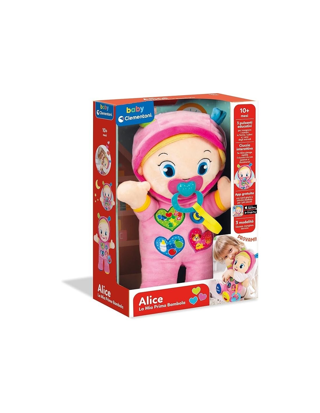 BABY ALICE LA MIA PRIMA BAMBOLA 17201 CLEMENTONI su TreG Ingrosso