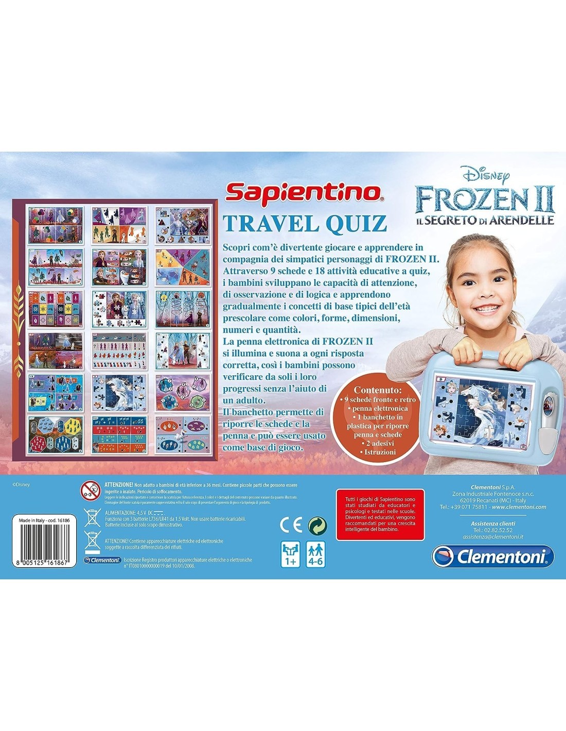 SAPIENTINO 16186 FROZEN2 TRAVEL QUIZ su TreG Ingrosso