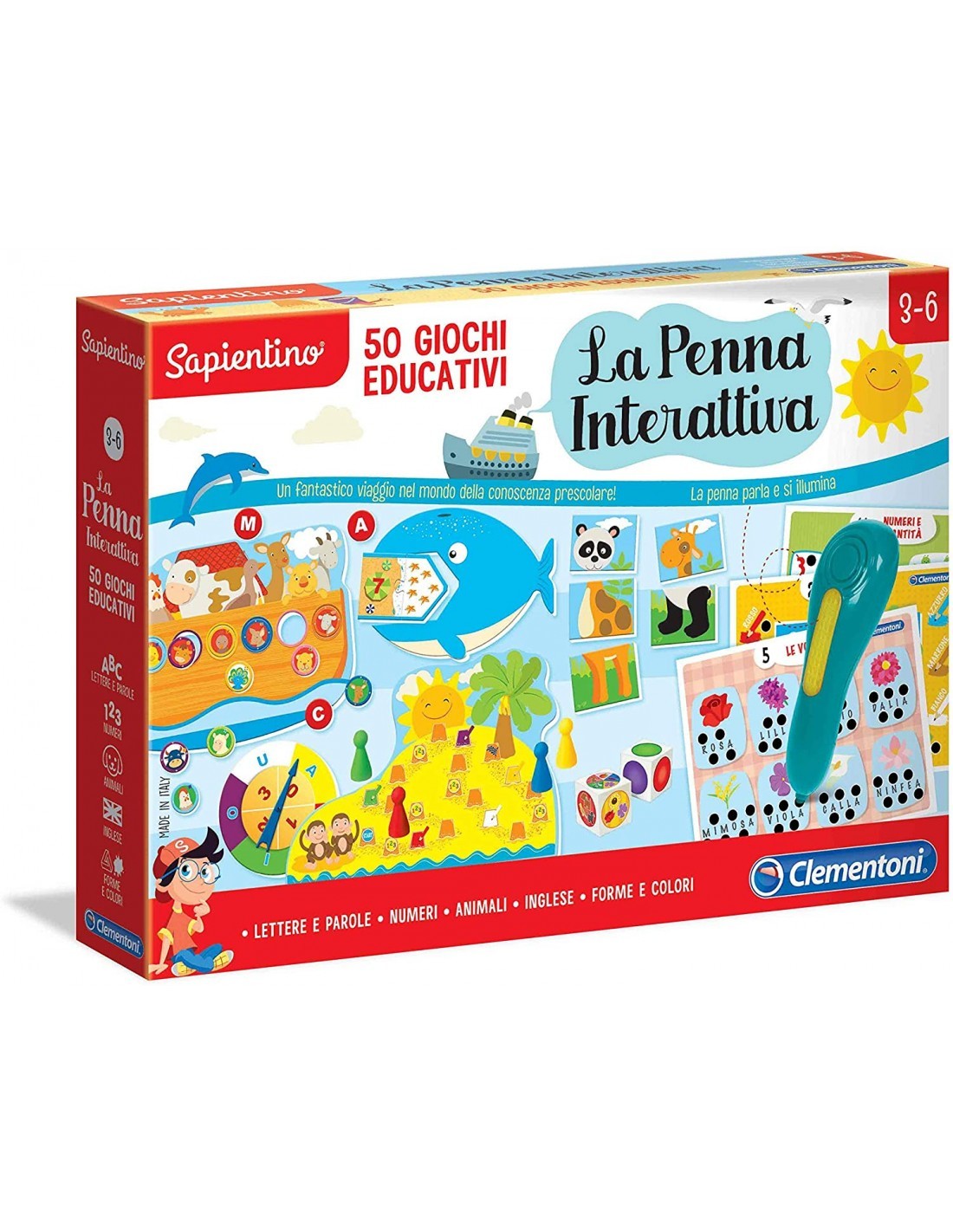 SAPIENTINO 16212 PENNA INTERATTIVA 50 GIOCHI su TreG Ingrosso
