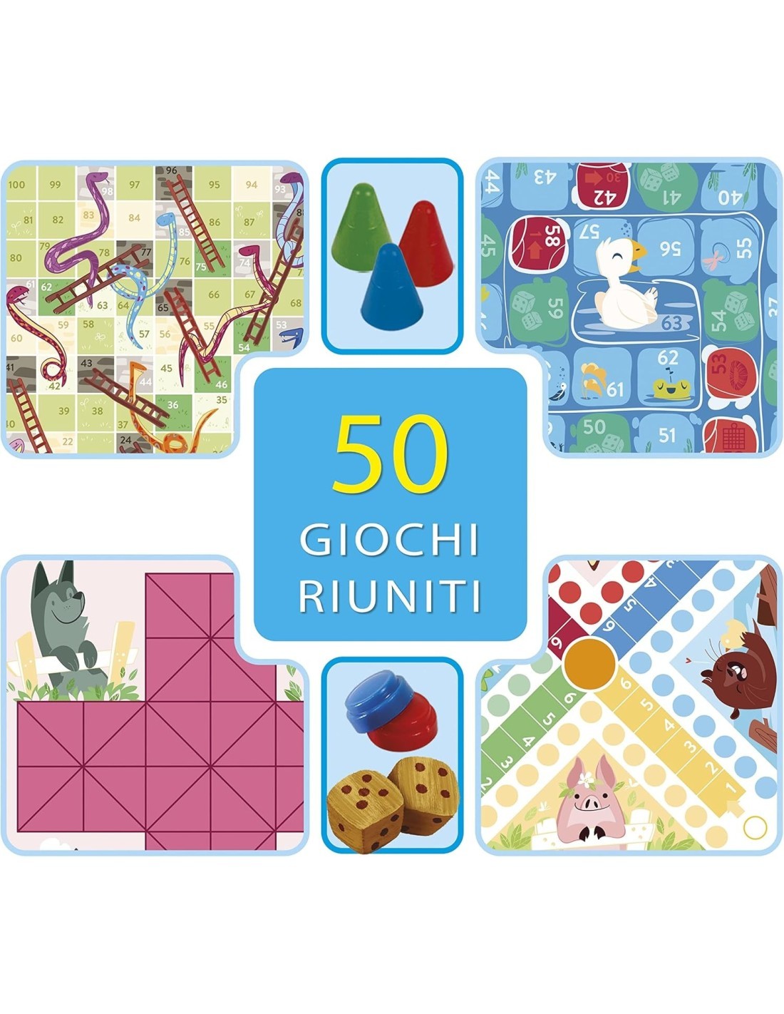 GIOCO 12941 50 GIOCHI RIUNITI su TreG Ingrosso