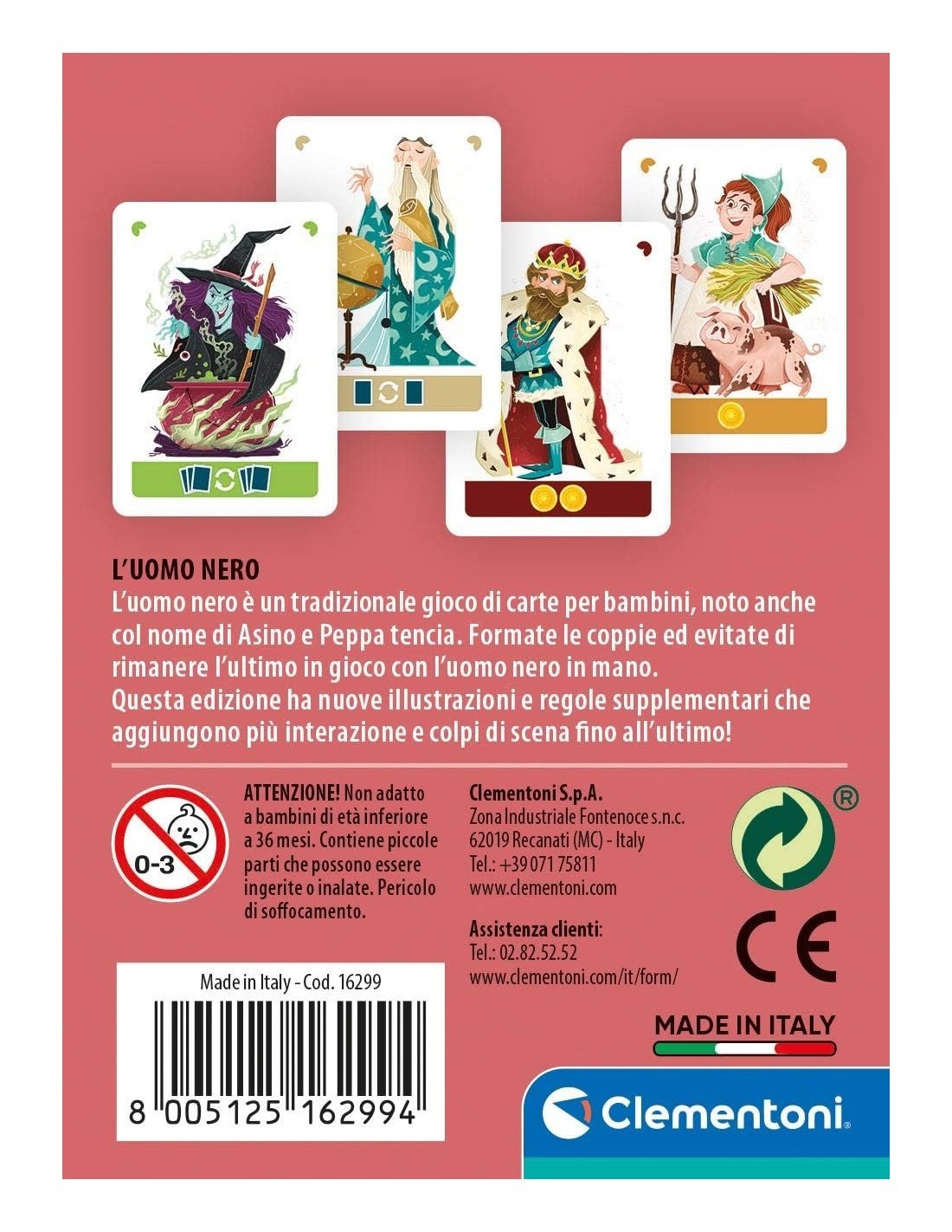 GIOCO CARTE 16299 UOMO NERO su TreG Ingrosso