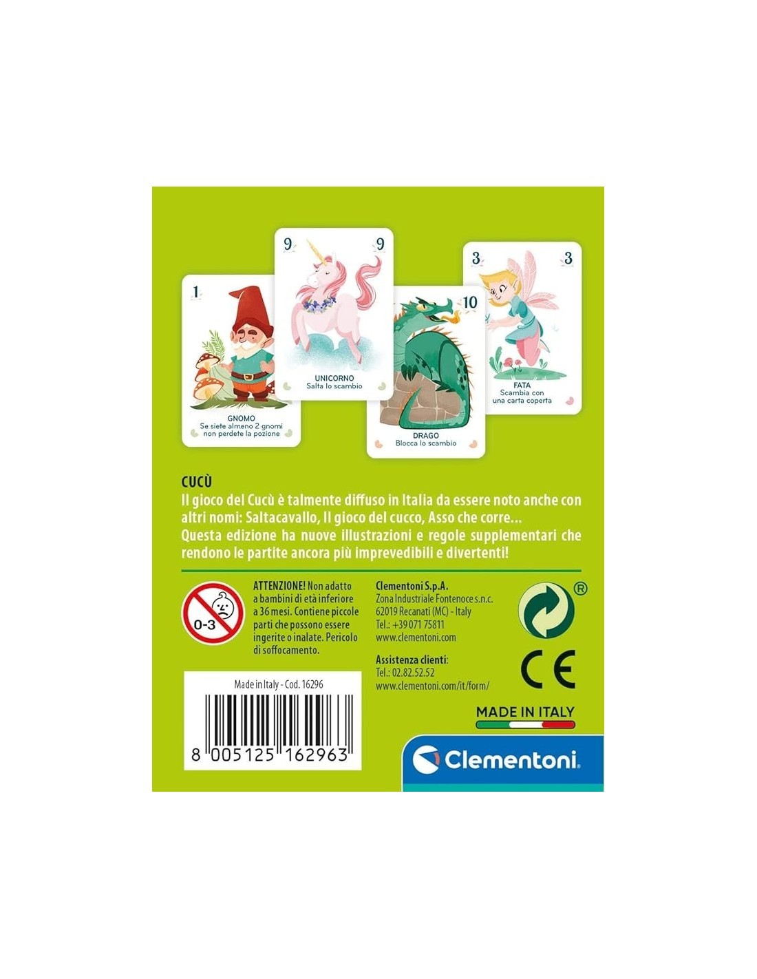 GIOCO CARTE 16296 CUCÙ su TreG Ingrosso