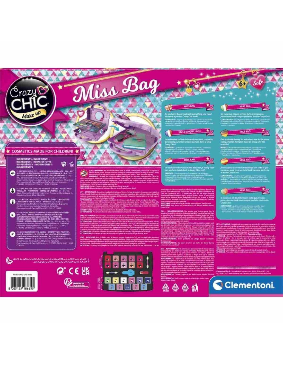 CRAZY CHIC 18734 MISS BAG CON TRUCCHI su TreG Ingrosso
