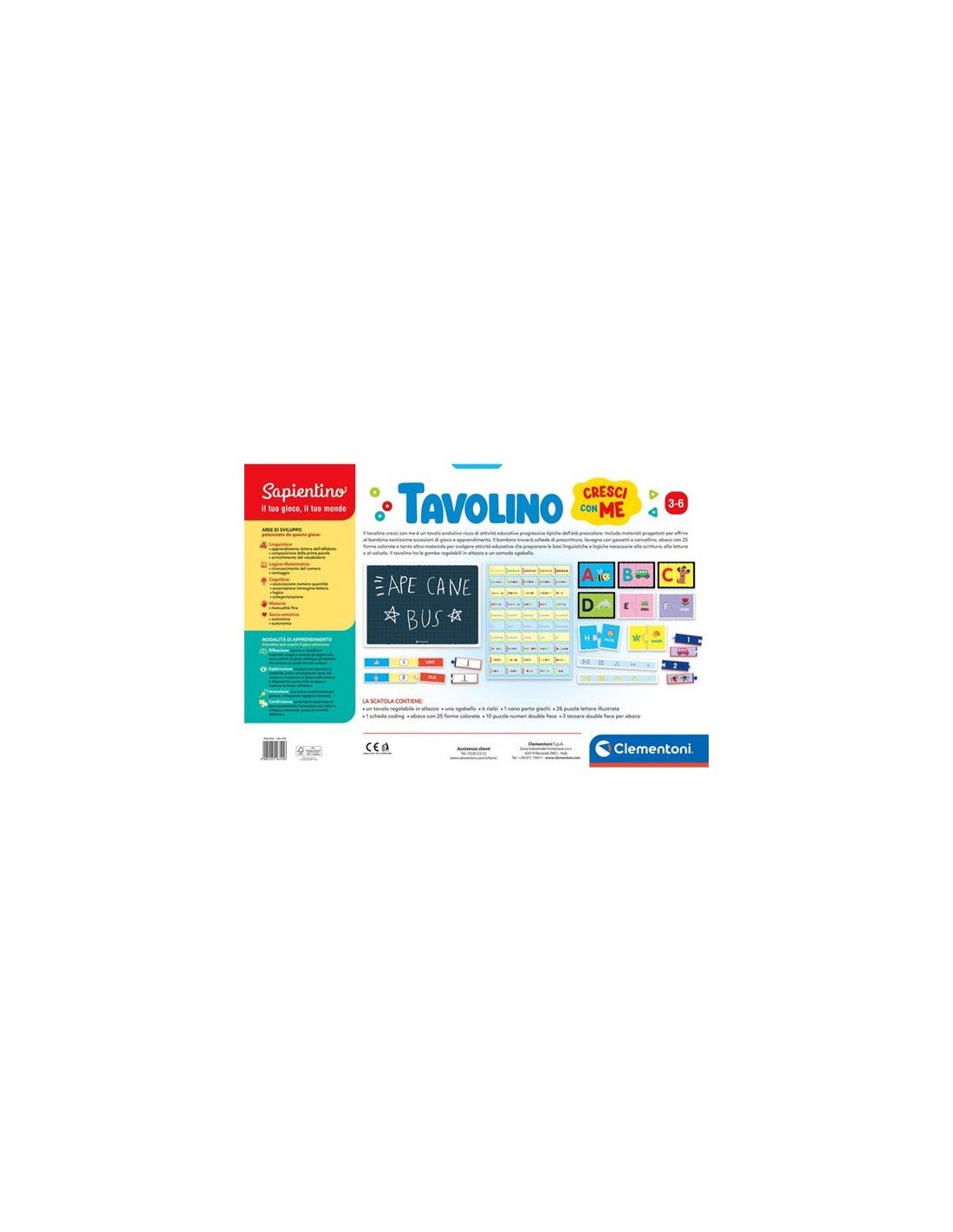 SAPIENTINO 16745 TAVOLINO CRESCI CON ME su TreG Ingrosso