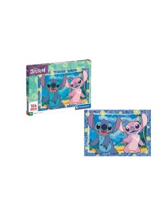 CLEMENTONI, DISNEY, STITCH, SUPERCOLOR, PUZZLE 104 PEZZI, MADE IN ITALY