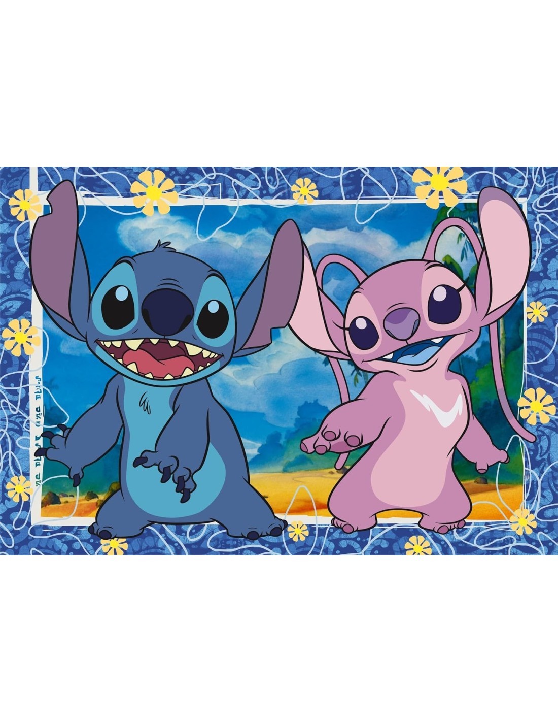CLEMENTONI, DISNEY, STITCH, SUPERCOLOR, PUZZLE 104 PEZZI, MADE IN ITALY