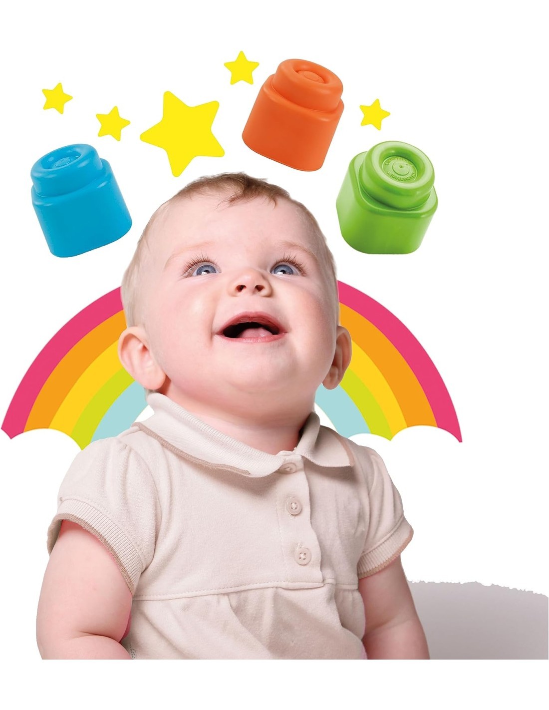 Clementoni Clemmy Sacca 20 Mattoncini Morbidi e Sicuri per Bambini dai 6 ai 36 Mesi