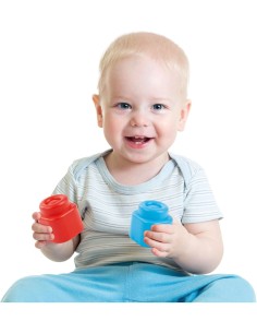 Clementoni Clemmy Sacca 20 Mattoncini Morbidi e Sicuri per Bambini dai 6 ai 36 Mesi