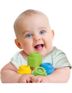 Clementoni Clemmy Sacca 20 Mattoncini Morbidi e Sicuri per Bambini dai 6 ai 36 Mesi