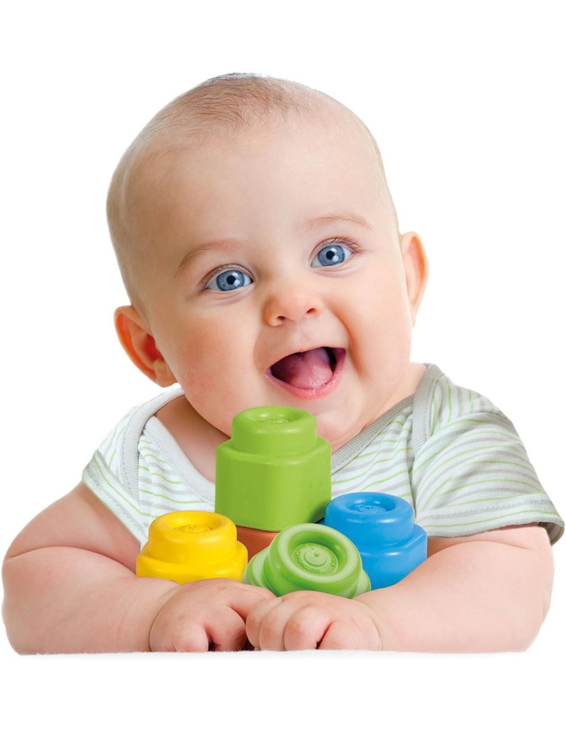 Clementoni Clemmy Sacca 20 Mattoncini Morbidi e Sicuri per Bambini dai 6 ai 36 Mesi