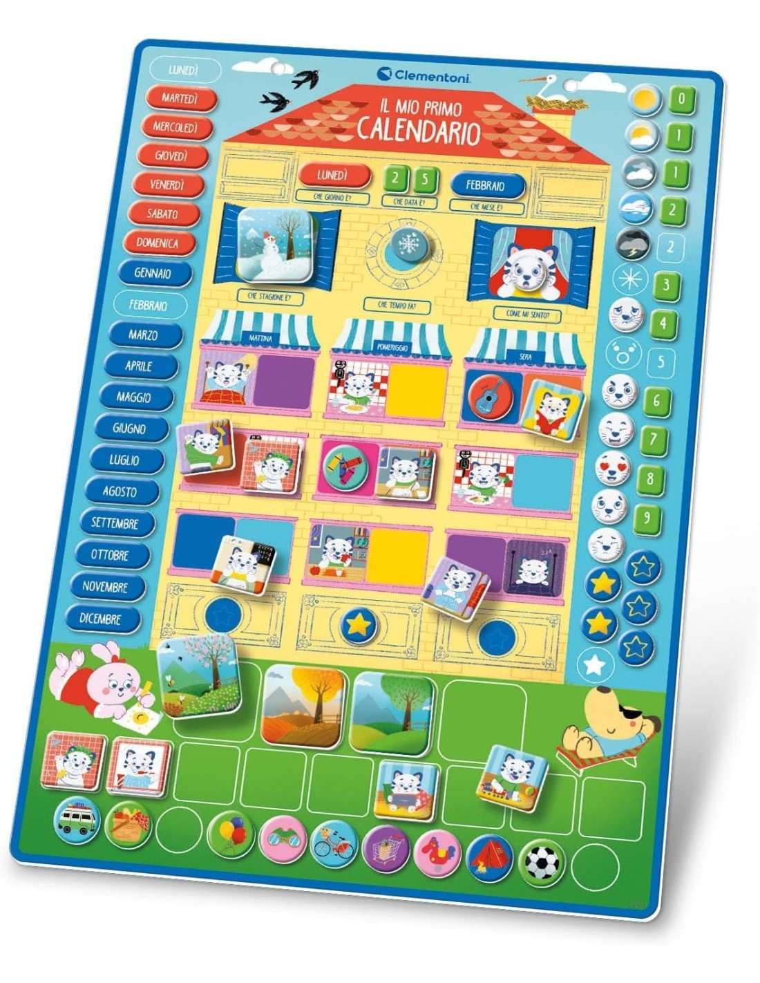 SAPIENTINO CLEMENTONI ORGANIZER MAGNETICO GIOCO EDUCATIVO PER BAMBINI