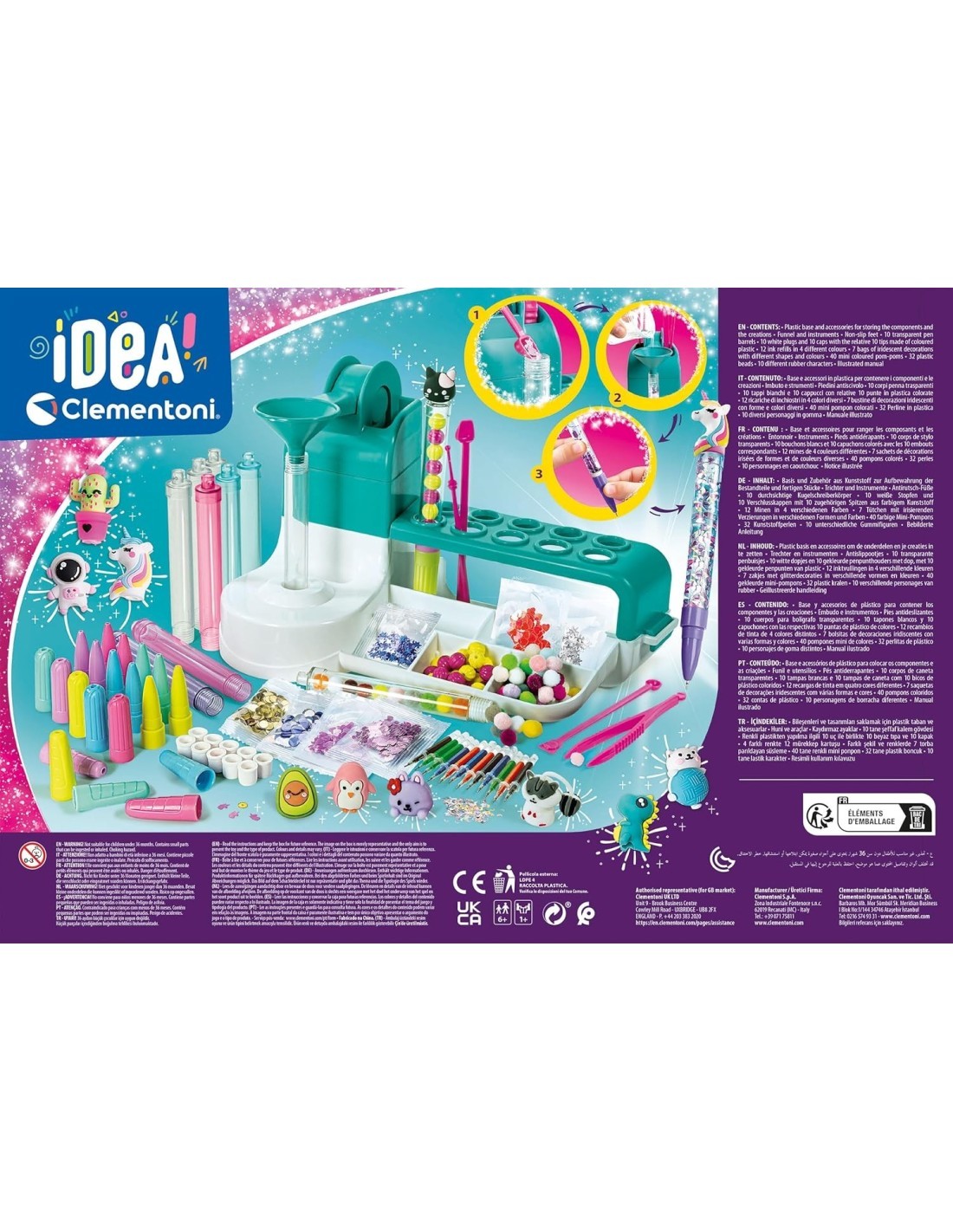 IDEA CLEMENTONI LABORATORIO DELLE PENNE GIOCO EDUCATIVO PER BAMBINI