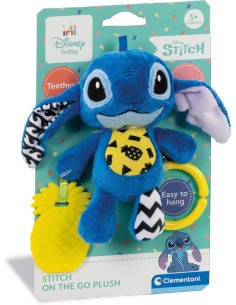 Stitch Disney Baby Plush – Sonaglio da Viaggio per Neonati con Anello