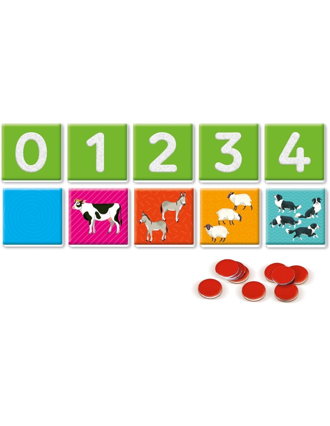 CLEMENTONI SAPIENTINO MONTESSORI NUMERI TATTILI GIOCO EDUCATIVO 3-5 ANNI FLASHCARDS METODO MONTESSORIANO