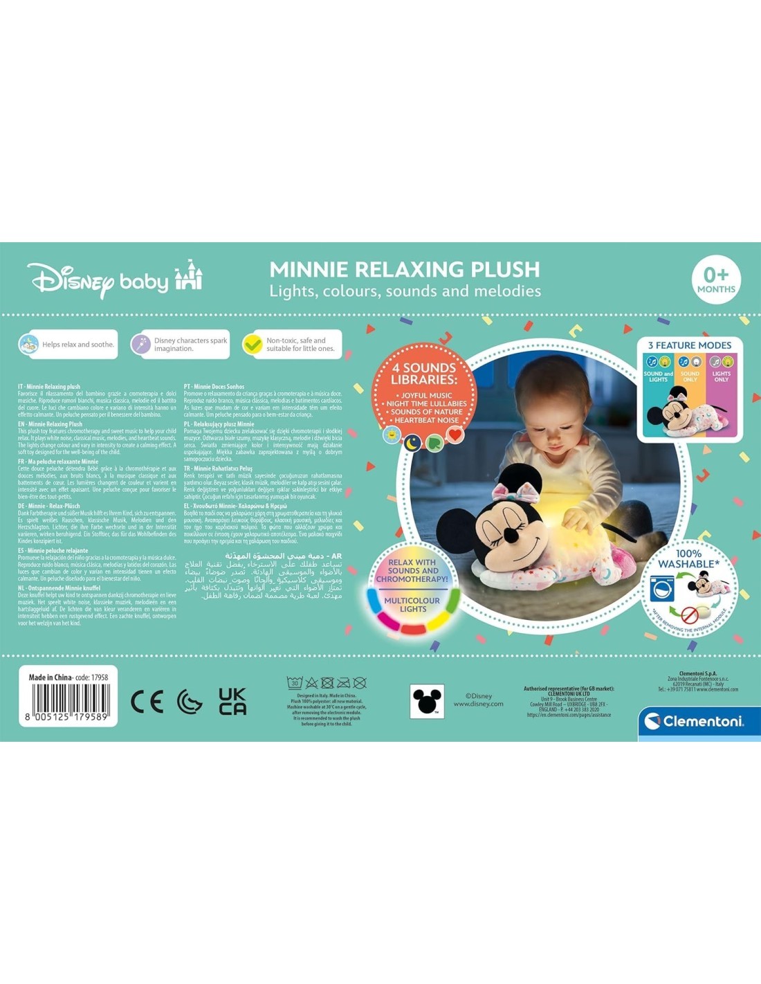 BABY 17958 MINNIE PELUCHE RILASSAMENTO