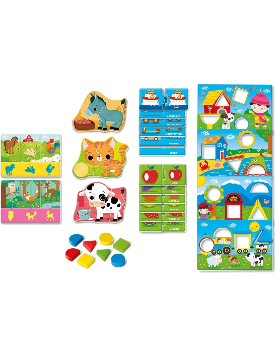 Clementoni Sapientino Montessori Primi Giochi – Cofanetto Educativo 1-3 Anni