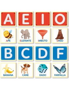 CLEMENTONI SAPIENTINO MONTESSORI LETTERE TATTILI GIOCO EDUCATIVO BAMBINI 3-5 ANNI FLASHCARDS IMPARARE ALFABETO PAROLE
