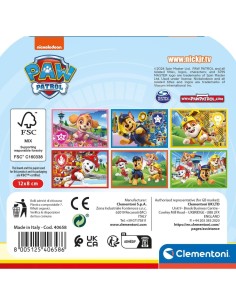 CLEMENTONI, PAW PATROL, PUZZLE CUBI, 6 PEZZI, BAMBINI 2 ANNI, CARTONI ANIMATI, MADE IN ITALY
