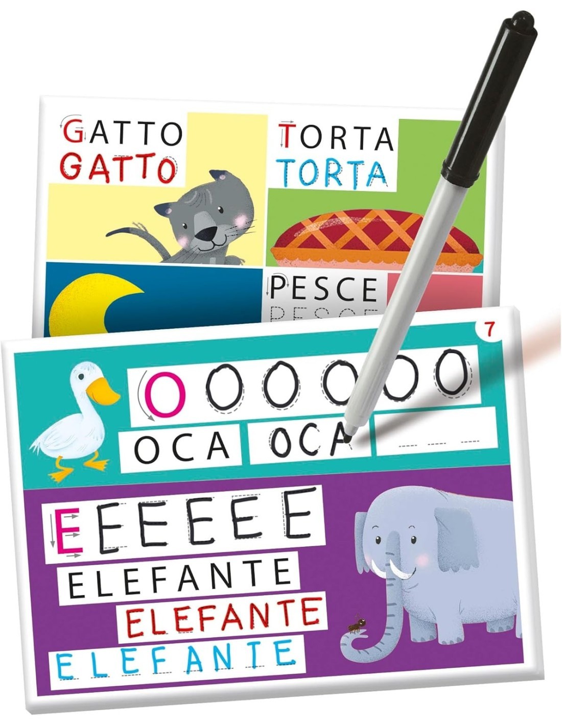 SAPIENTINO GIOCO E SCRIVO, GIOCO EDUCATIVO, PER BAMBINI, APPRENDIMENTO, SCRITTURA
