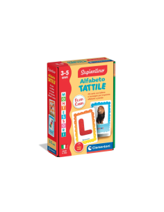SAPIENTINO 16838 ALFABETO TATTILE FLASHCARDS