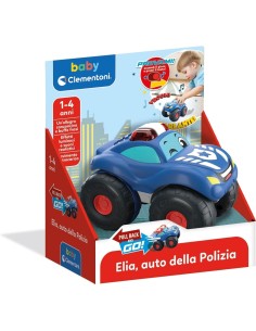 BABY CLEMENTONI, ELIA AUTO DELLA POLIZIA, MACCHININA BAMBINO, 1-4 ANNI, GIOCO PRIMA INFANZIA, SUONI E SIRENE