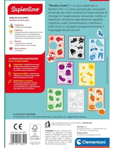 SAPIENTINO BABY 16849 PAROLE E COLORI, GIOCO EDUCATIVO