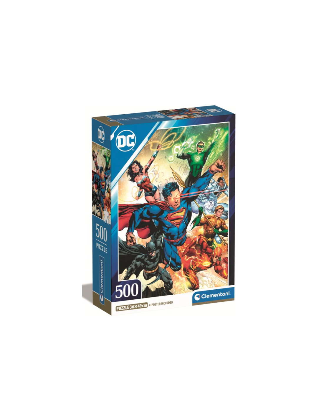 PUZZLE 500PZ CLEMENTONI CON POSTER SUPEREROI DC 35531
