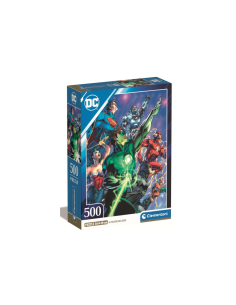 PUZZLE 500PZ CLEMENTONI CON POSTER SUPEREROI DC 35532
