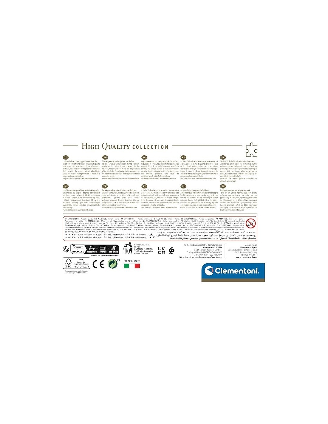 PUZZLE 500PZ CLEMENTONI CON POSTER SUPEREROI DC 35532