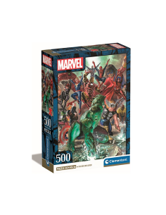 PUZZLE 500PZ CLEMENTONI CON POSTER SUPEREROI MARVEL 35546