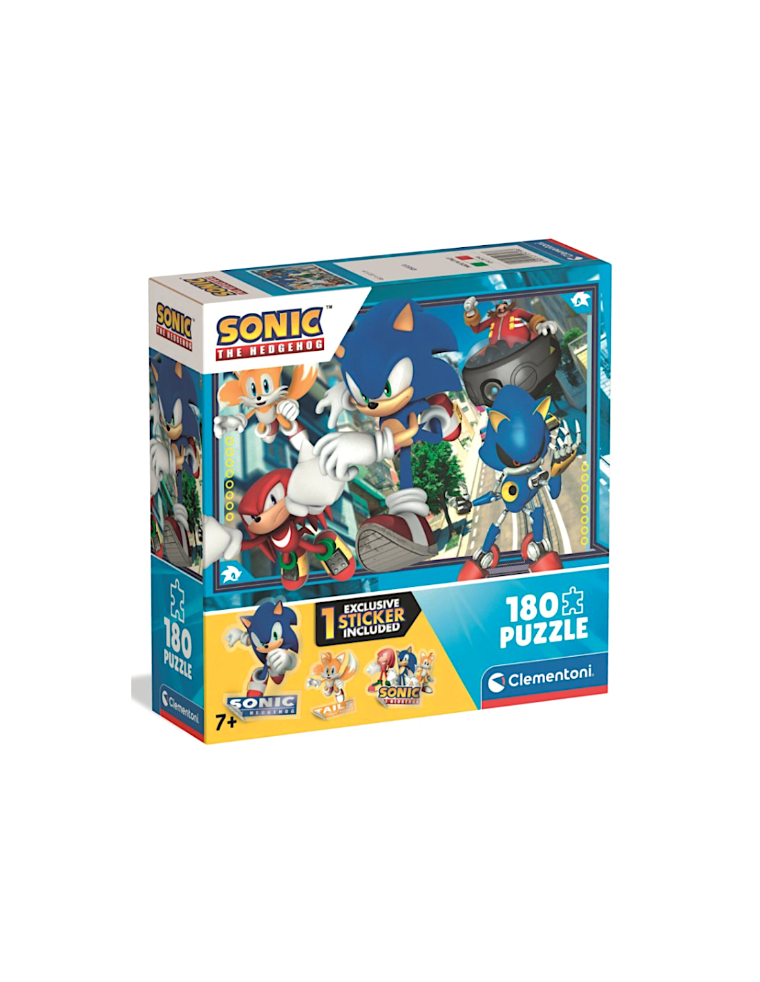 PUZZLE CLEMENTONI 180PZ CON STICKER SONIC 29798