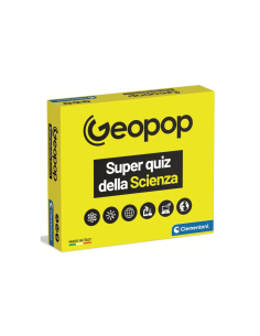 GEOPOP 19431 SUPER QUIZ DELLA SCIENZA, GIOCO SCIENTIFICO DA 2 A 6 GIOCATORI