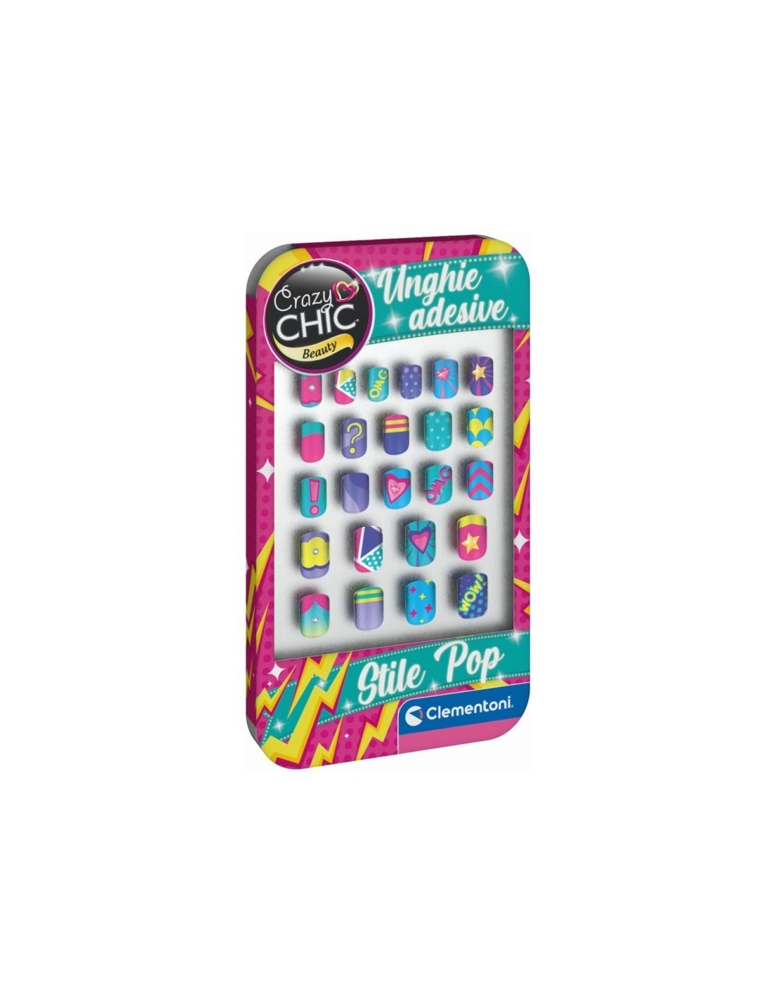 CRAZY CHIC 18137 UNGHIE ADESIVE STILE POP