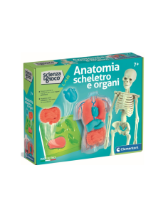 CLEMENTONI, SCIENZA E GIOCO, ANATOMIA, SCHELETRO E ORGANI, GIOCO EDUCATIVO, 8+ ANNI, 19414
