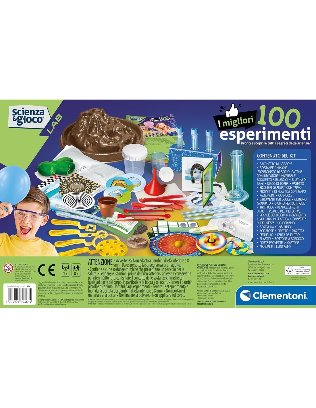 SCIENZA G.19395 I MIGLIORI 100 ESPERIMENTI