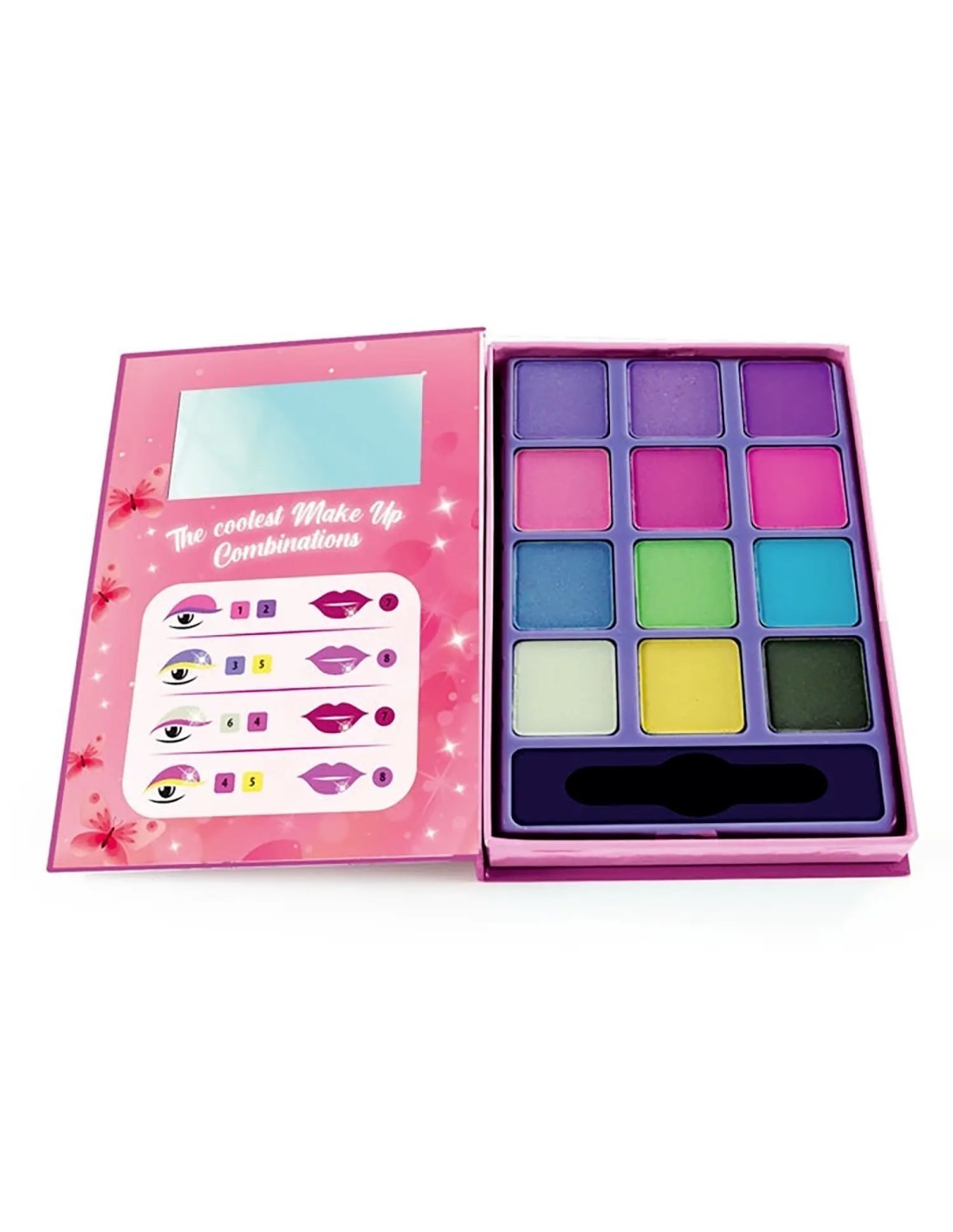 Crazy Chic Mini Palette Ombretti Spring trucco bambina kit makeup sicuro e portatile