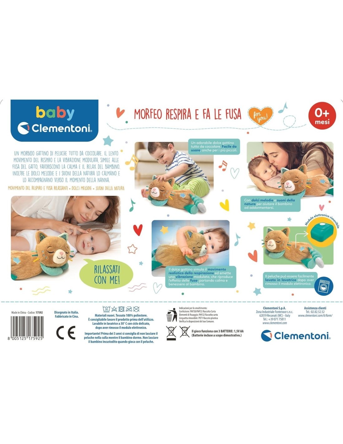 Clementoni Morfeo Gattino Relax gioco da tavolo bambini