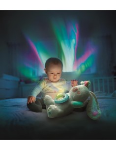 Clementoni Fiocco Proiettore Aurora Boreale peluche lepre artica bambini